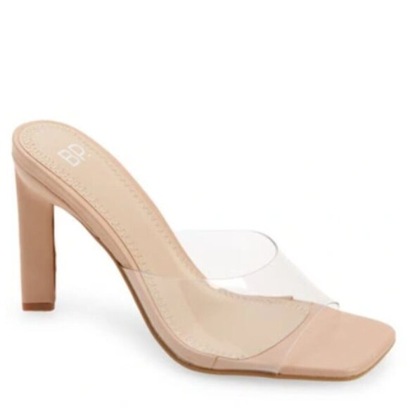 bp Mirra Slide Sandal In Clear-beige - Picture 1 of 7